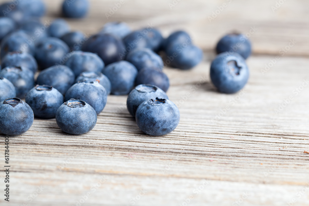 Fresh Blueberries on wooden Background Fresh Blueberries on wooden Background