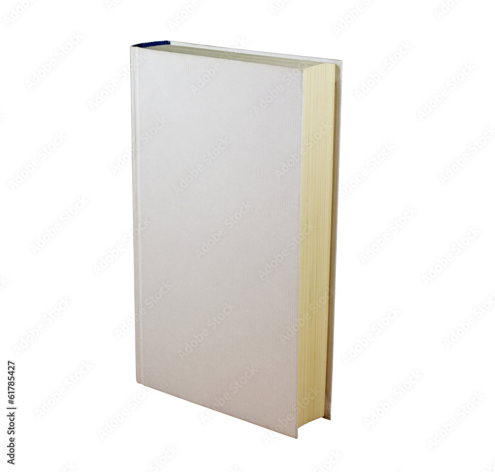 blank book isolated on white background