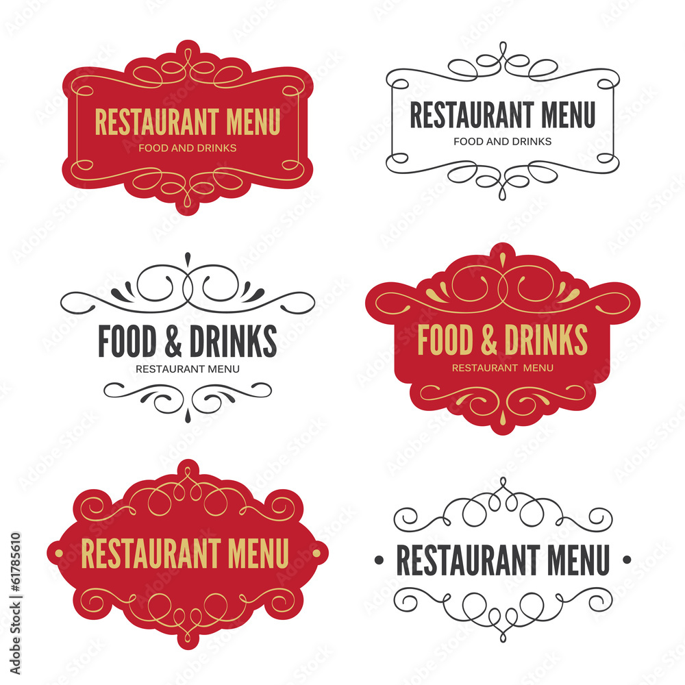 Menu labels