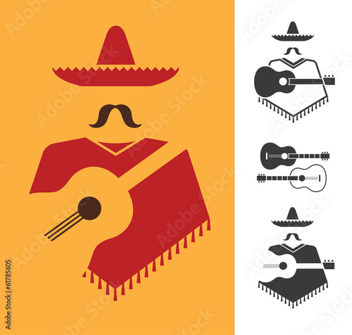 Mexican with guitar