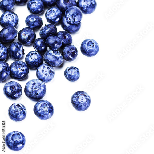 Blueberry antioxidant superfood isolated on white background m