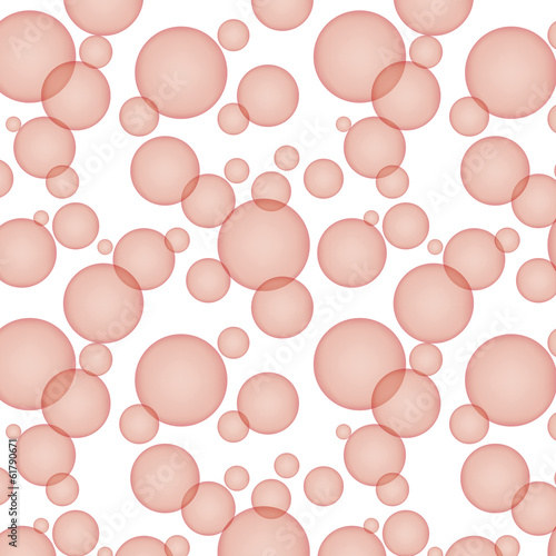 Red bubbles seamless pattern
