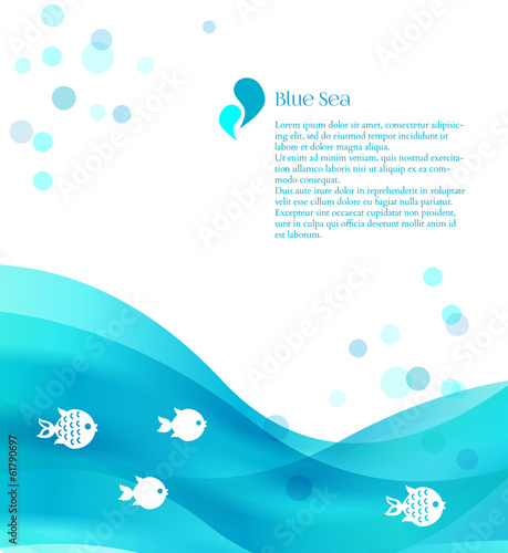 Blue waves and fishes