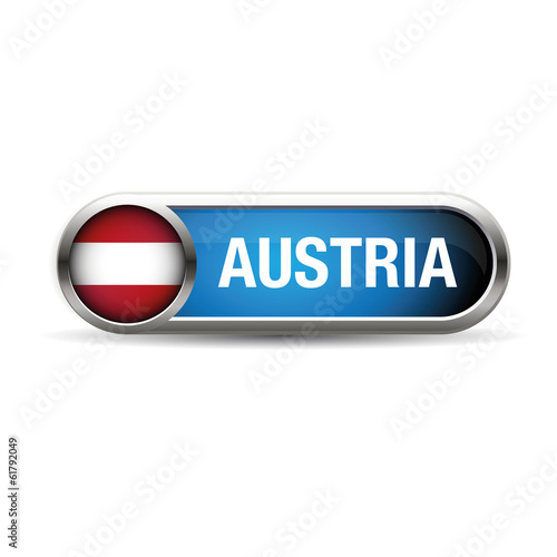 The Austrian flag in the form of a glossy icon