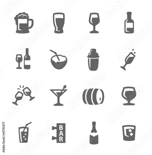 alcoholic beverages icons