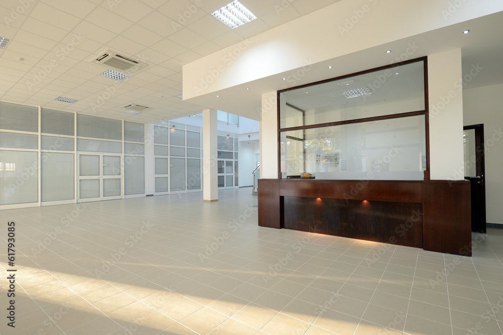 Empty vestibule in the modern office building Empty vestibule in the modern office building