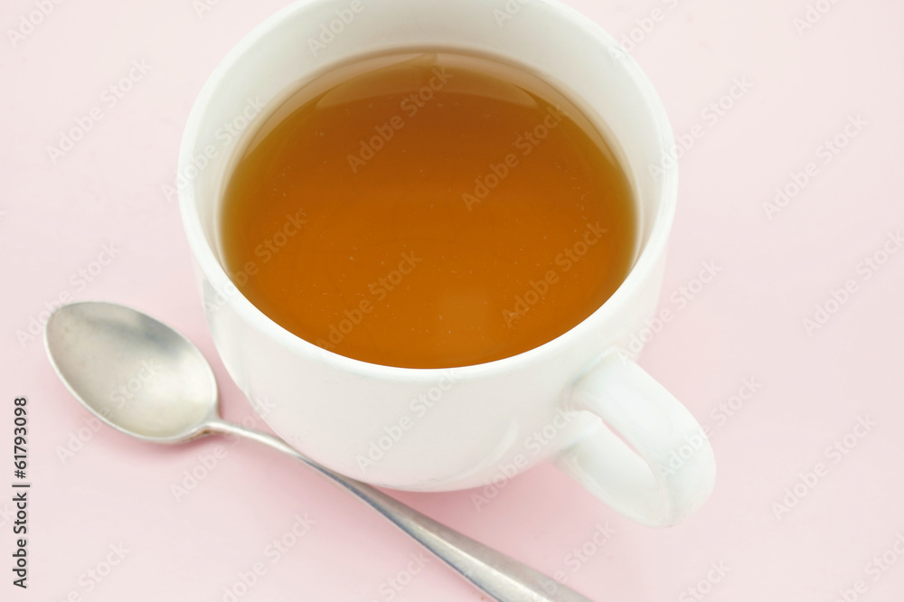 Tea in white cup Tea in white cup