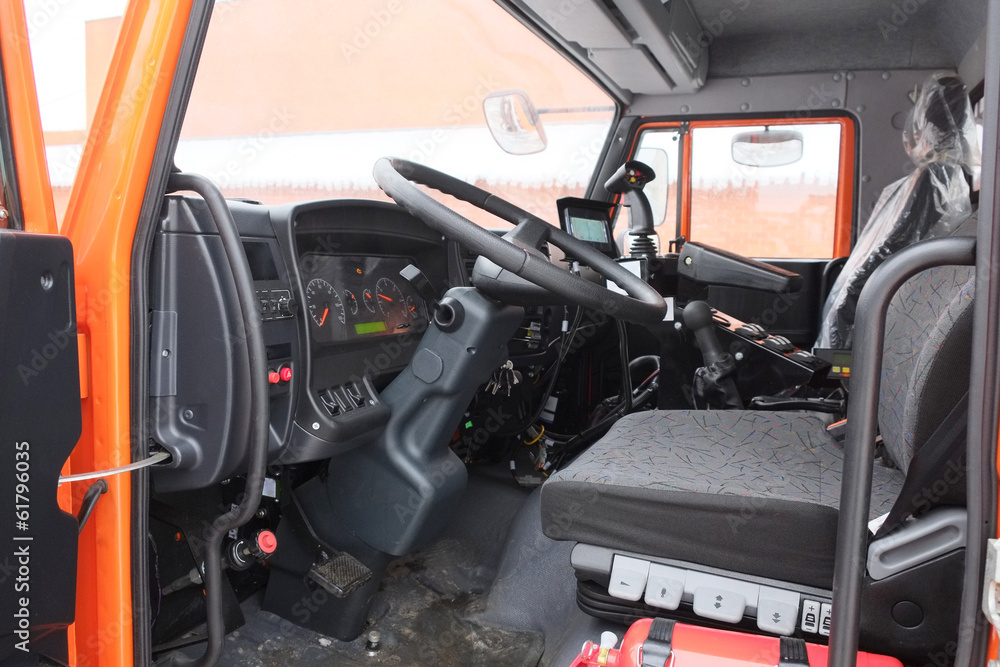Fototapeta premium truck interior