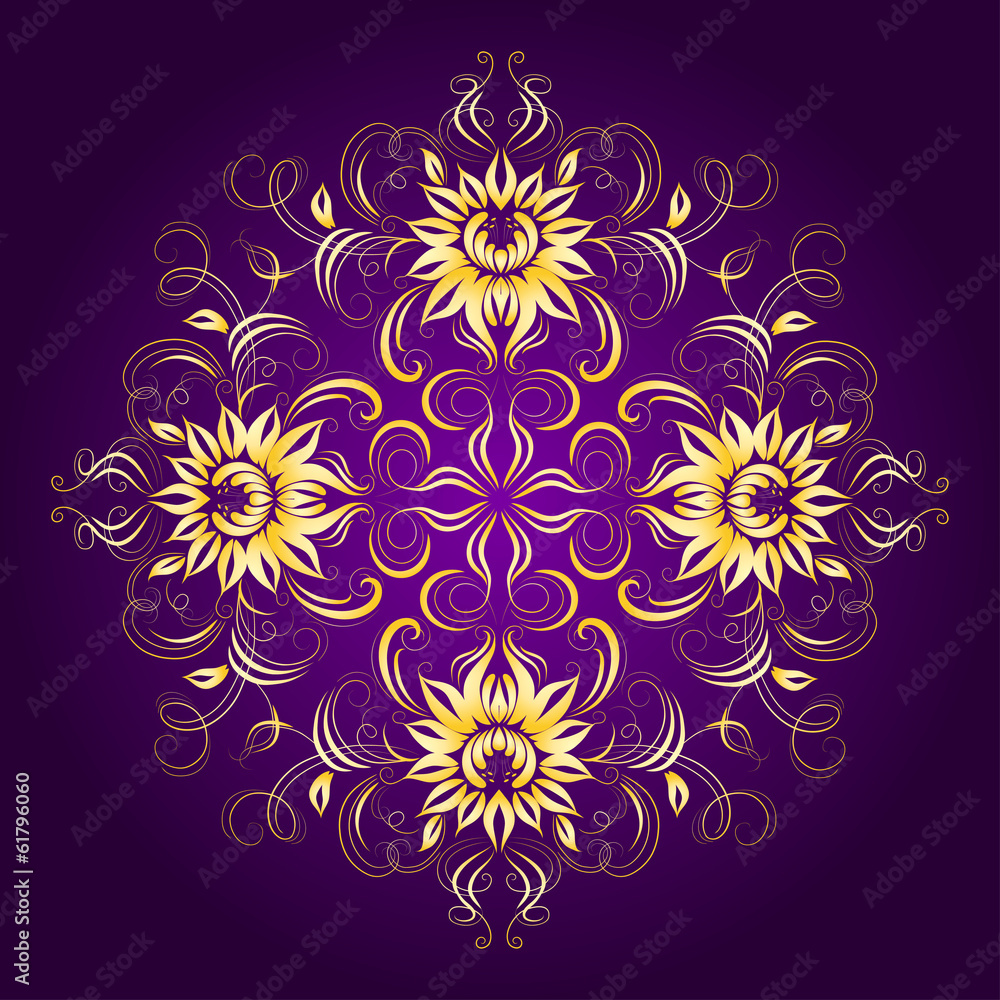 Filigree background with lace ornament Filigree background with lace ornament