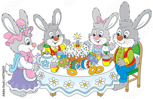 Easter bunnies at the festi...