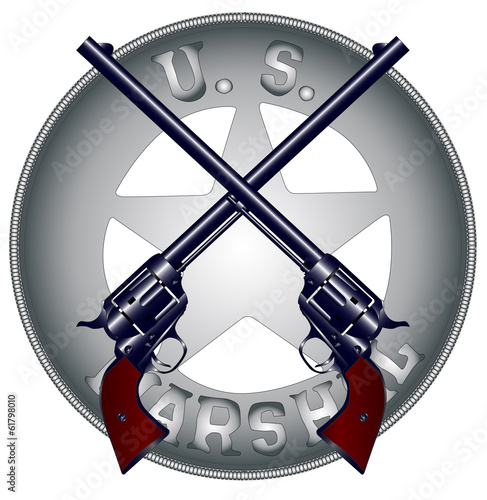 US Marshal Guns and Badge