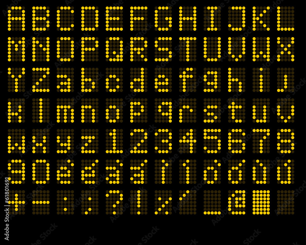 LED Alphabet and Numbers LED Alphabet and Numbers