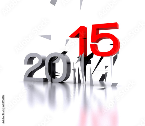 Here comes the new year ... 2015 - 3D