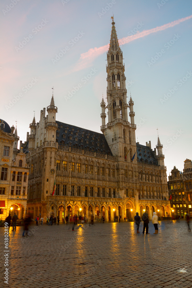 Fototapeta premium Brussels old Town Hall