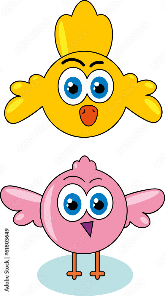 Fototapeta premium Creative design of cartoon bird.