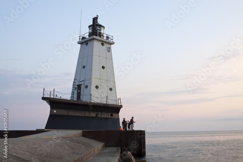 Wallpaper Mural Ludington Pier Lighthouse Torontodigital.ca