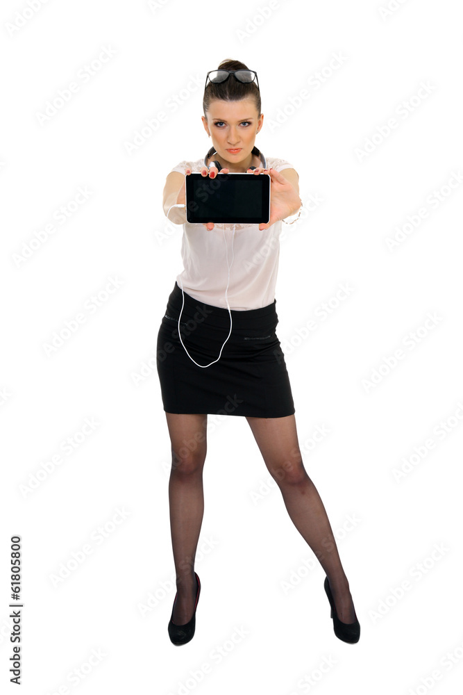 Fototapeta premium Kobieta z Tabletem