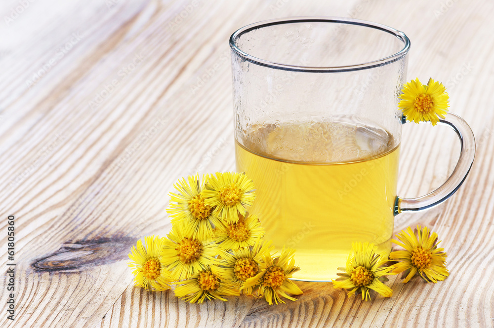 Huflattich-Tee, Coltsfoot-tea Huflattich-Tee, Coltsfoot-tea