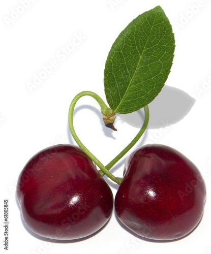 coeur de cerises photo