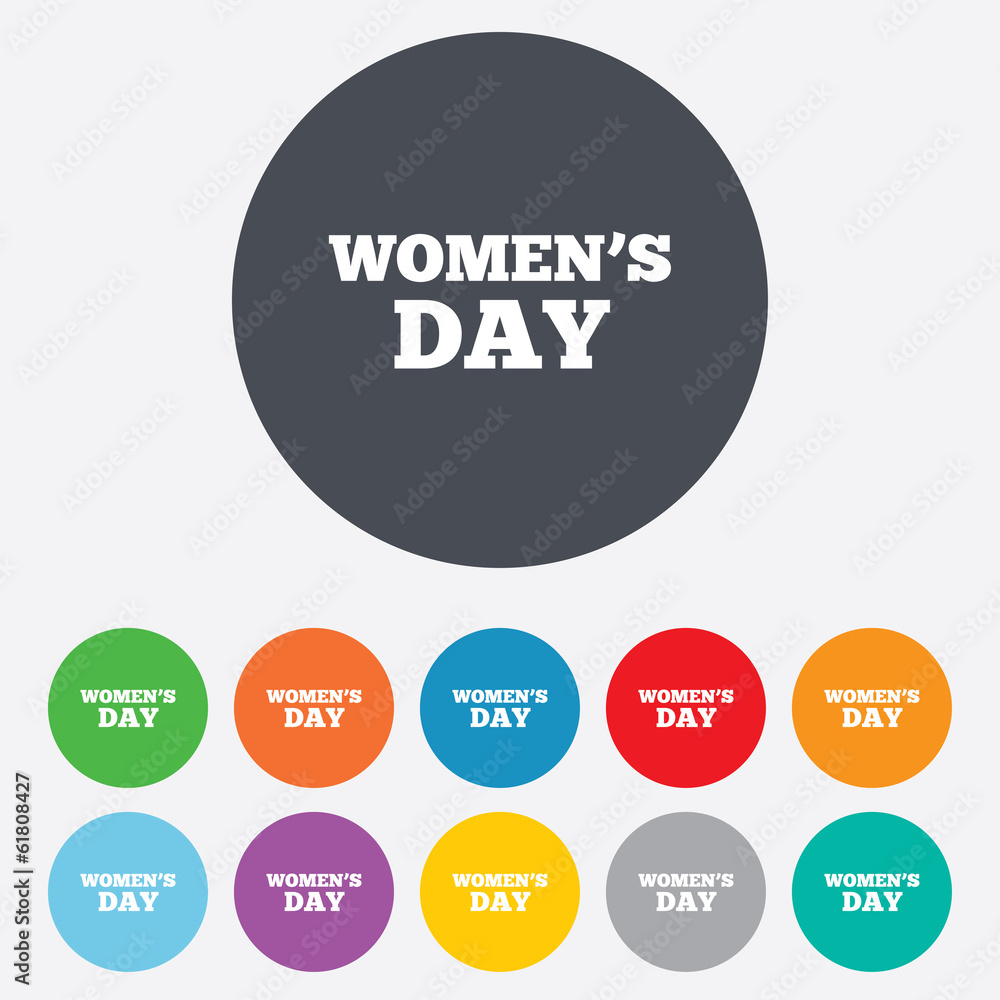 Women's Day sign icon. Holiday symbol. Women's Day sign icon. Holiday symbol.