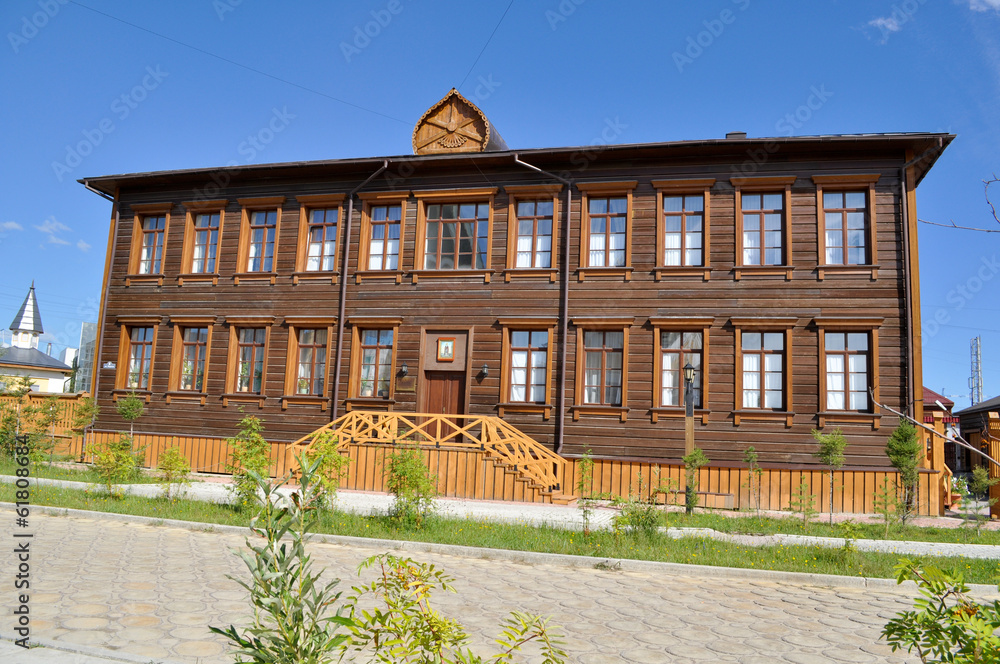 A wooden building, Yakutsk.