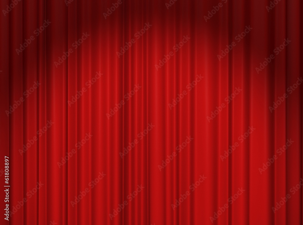 Red Theater Curtain