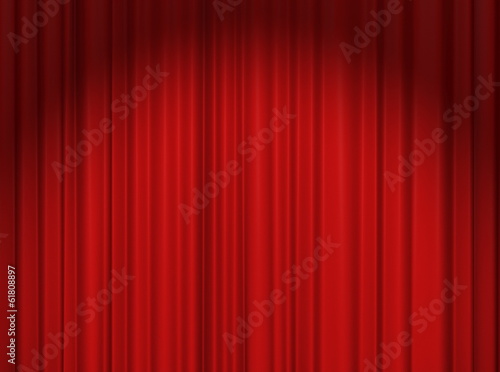 Red Theater Curtain