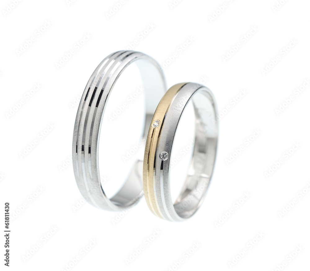 White gold wedding rings