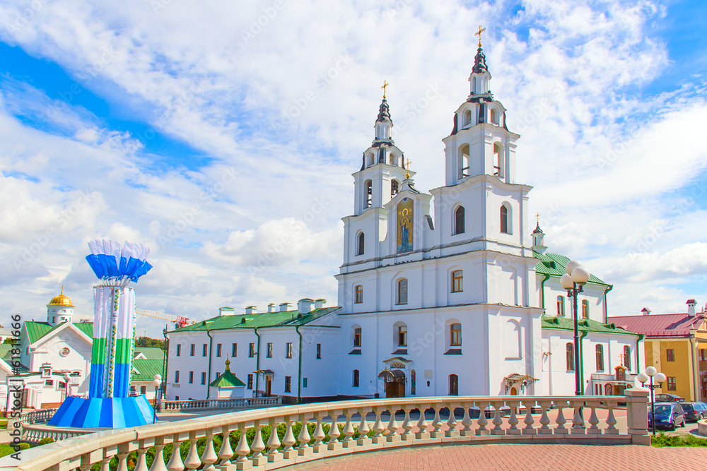 Obraz premium Cathedral of Holy Spirit in Minsk, Belarus.