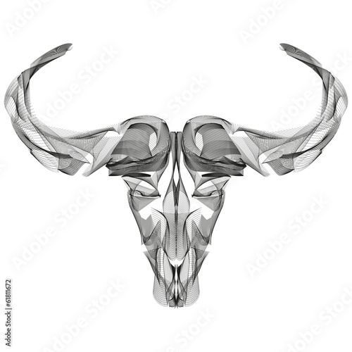 abstract animal background line art