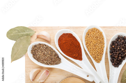 Fototapeta Naklejka Na Ścianę i Meble -  Colorful herbs and spices selection