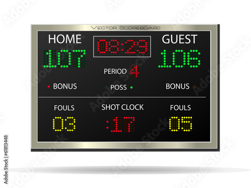 Scoreboard, Vector Illustration