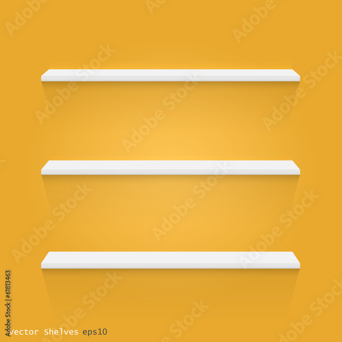 Floating Shelves, Vector Illustration
