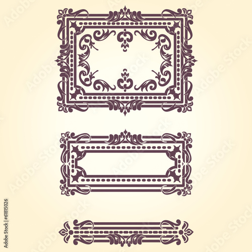 Vintage ornament frame