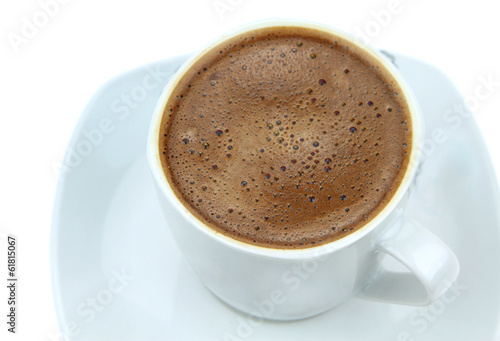 Foamy Turkish coffee
