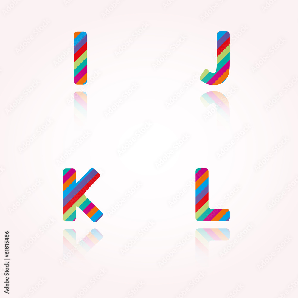 Obraz premium color alphabet letters