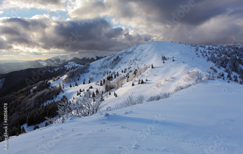 Winter mountain panorama - Donovaly