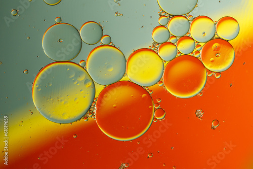 Wallpaper Mural Oil drops on a water surface Torontodigital.ca