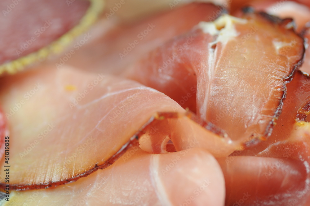 Schinken in Scheiben