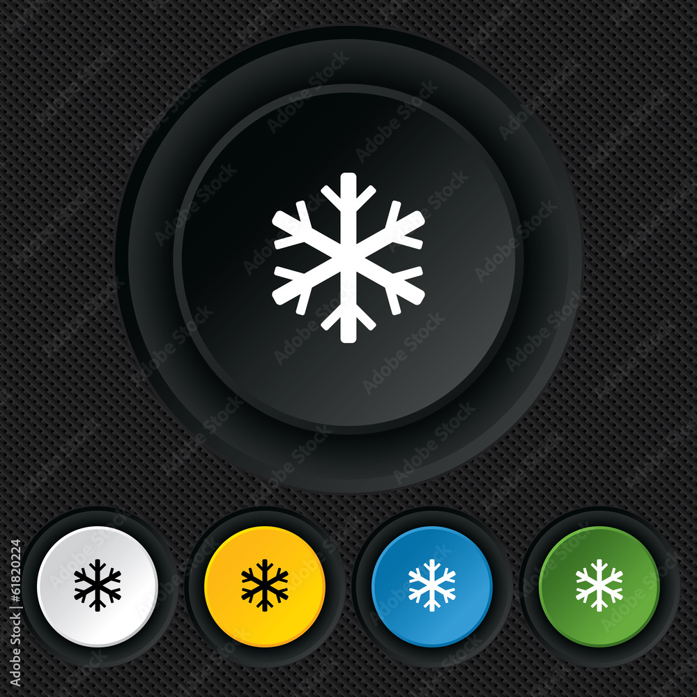 Snowflake sign icon. Air conditioning symbol. Snowflake sign icon. Air conditioning symbol.