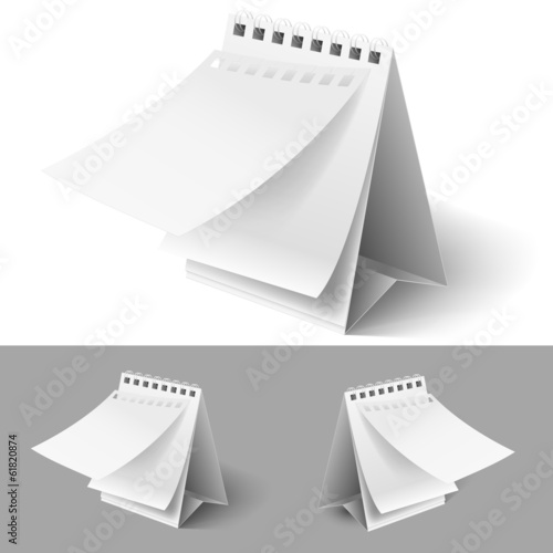 Blank flip calendars