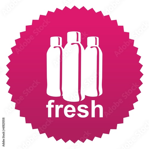 vector pink sticer fresh