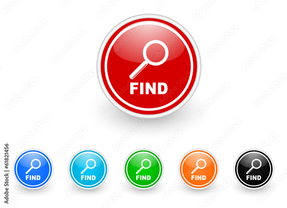 find icon vector set find icon vector set