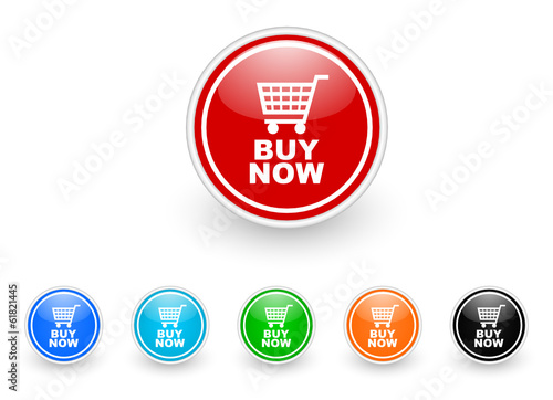 buy now icon vector set