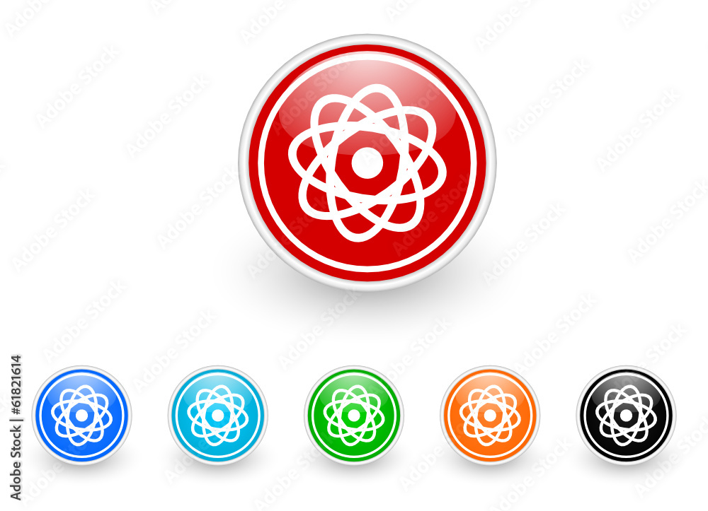 atom icon vector set atom icon vector set