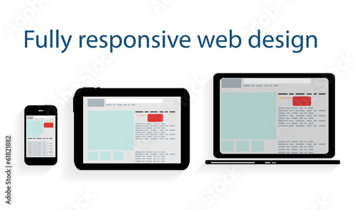 Responsive web design icon. Vector Illustration