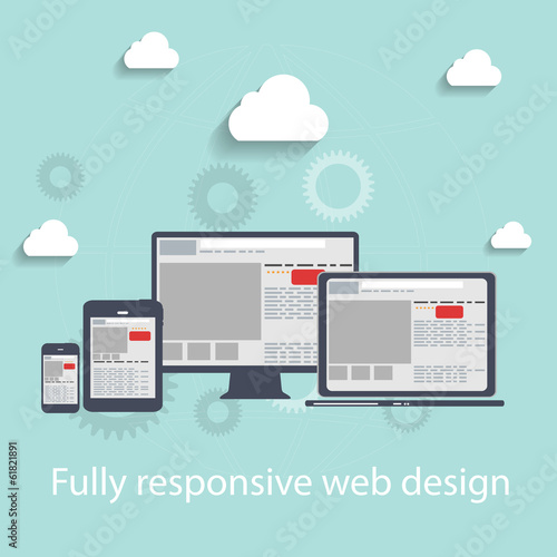Responsive web design icon. Vector Illustration