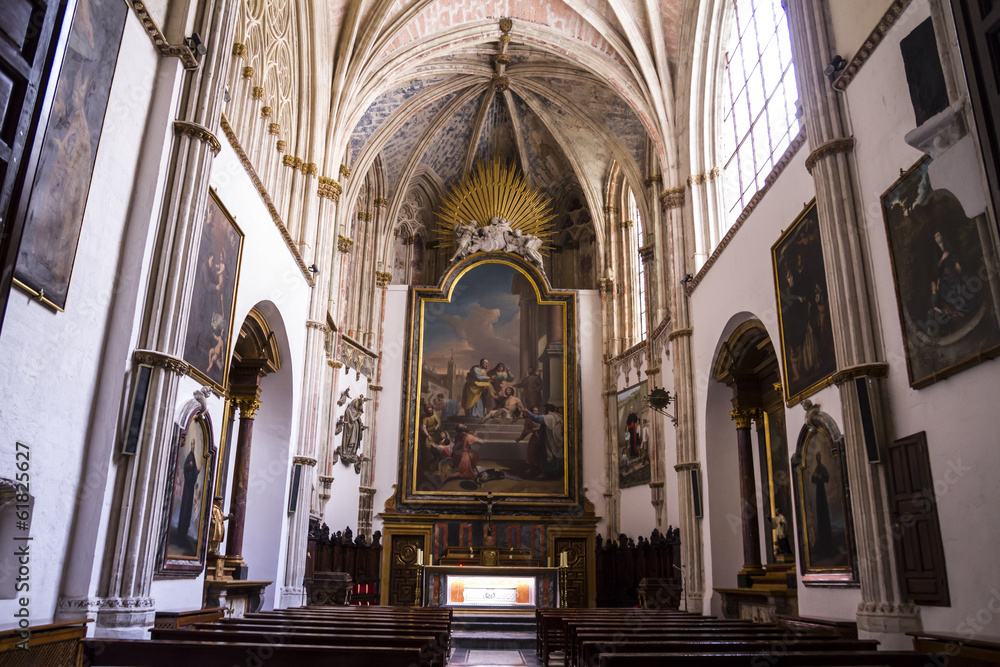 Fototapeta premium Chapel.inside the cathedral of toledo, stained glass,art, imperi