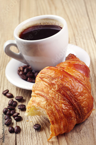 Croissants and coffee