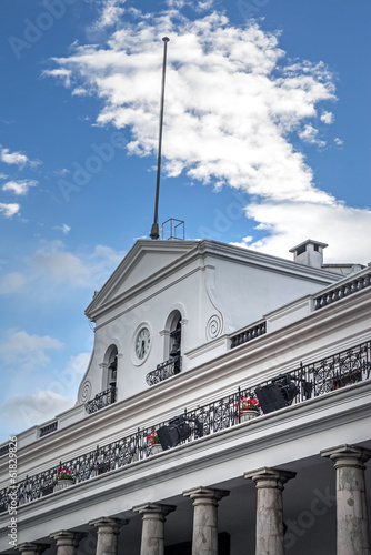 Side view of the President's Palace, Quito Ecuador